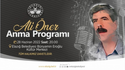 'Ali Öner' Anma Etkinliği