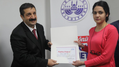 Edebiyat Atölyesi Katılım Belgesi Töreni