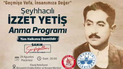 Elazığ Musikisinin Üstatlarından Şeyhhacılı İzzet Yetiş Anma