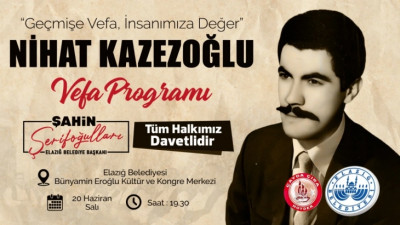 Nihat Kazezoğlu'na Vefa etkinliği