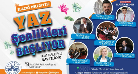 Elazığ Belediyesi Yaz Şenlikleri başlıyor