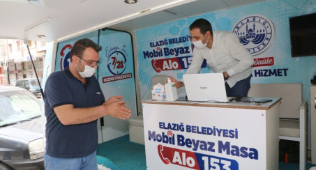 ELAZIĞ BELEDİYESİ MOBİL BEYAZ MASA İCADİYE MAHALLESİNDE