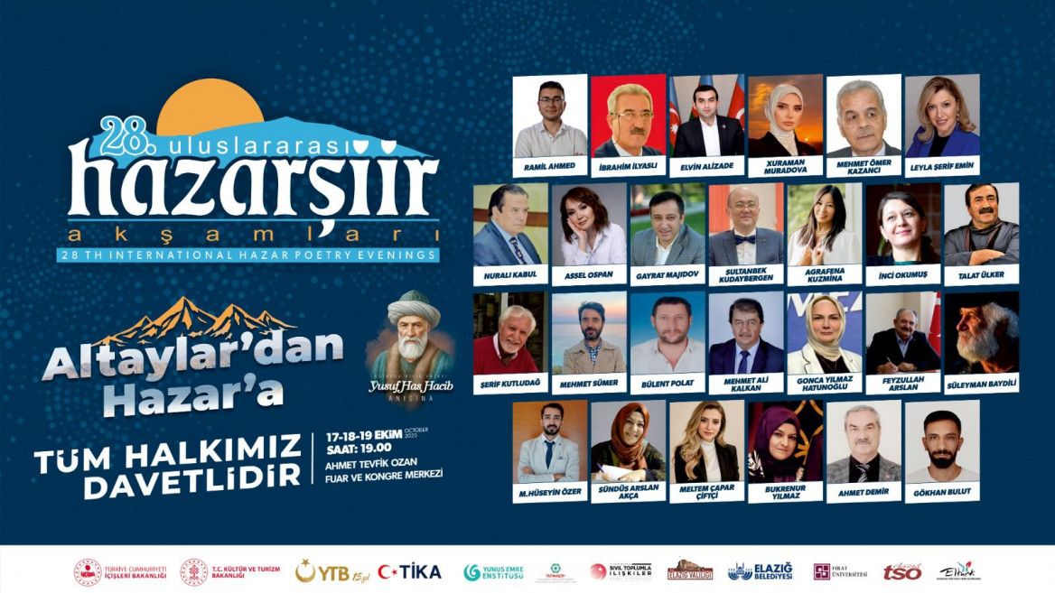 28. Uluslararası Hazar Şiir Akşamları Başlıyor