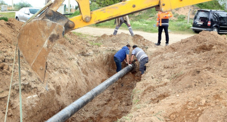 ÜÇ KİLOMETRELİK SU ANA TERFİ HATTI YENİLENDİ