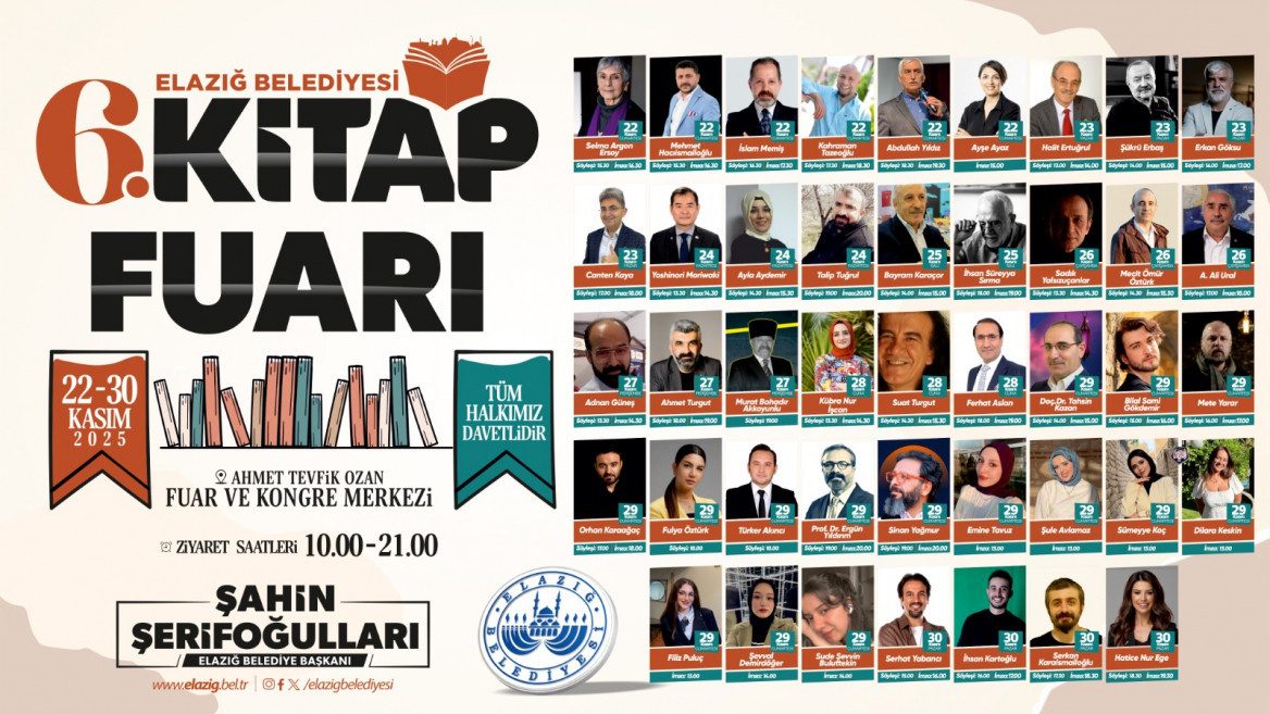 6. Kitap Fuarı'nda Şair ve Yazarlar Vatandaşlarla Buluşacak