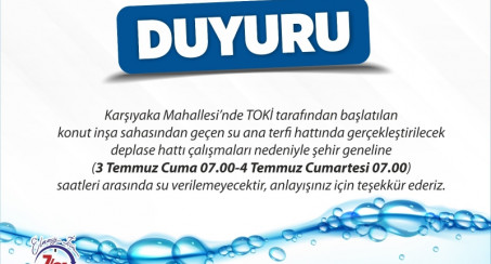 Elazığ Belediyesi'nden duyuru...