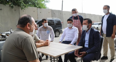 BAŞKAN ŞERİFOĞULLARI, SARAYATİK MAHALLE SAKİNLERİNİ ZİYARET ETTİ