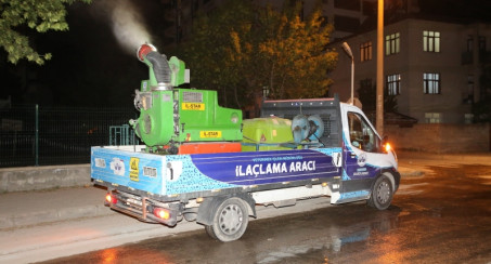 ELAZIĞ BELEDİYESİ UÇKUNLA MÜCADELE ÇALIŞMALARINI SÜRDÜRÜYOR