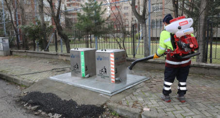 ELAZIĞ BELEDİYESİ TEMİZLİK EKİPLERİNDEN KESİNTİSİZ KORONA VİRÜS MESAİSİ