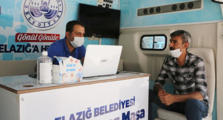 ELAZIĞ BELEDİYESİ MOBİL BEYAZ MASA AKPINAR MAHALLESİNDE