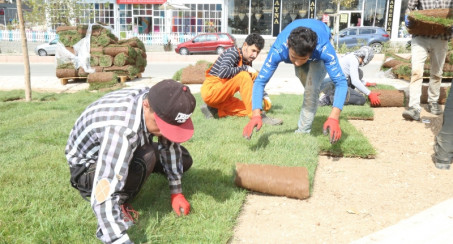 PARK VE BAHÇELER MÜDÜRLÜĞÜ DAHA YEŞİL BİR ELAZIĞ İÇİN ÇALIŞIYOR