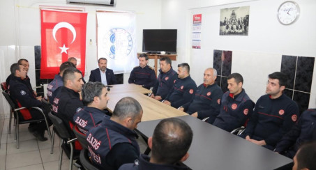 Başkan Şerifoğulları, İtfaiye Personelini Ziyaret Etti
