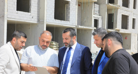 BAŞKAN ŞERİFOĞULLARI, AKSARAY MAHALLESİ'NDEKİ ÇALIŞMALARI YERİNDE İNCELEDİ