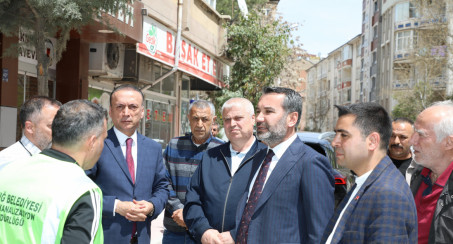 Başkan Şerifoğulları, Altyapı Çalışmalarını Yerinde İnceledi