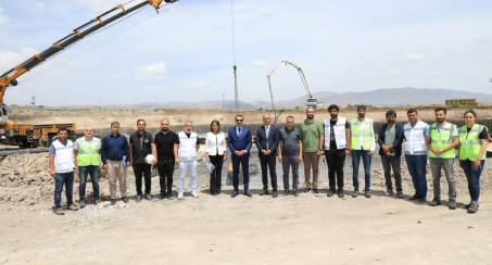 BAŞKAN ŞERİFOĞULLARI,  İLERİ BİYOLOJİK ATIK SU ARITMA TESİSİ İNŞA SAHASINDA İNCELEMELERDE BULUNDU