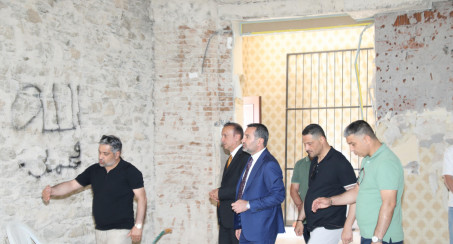 Başkan Şerifoğulları, Tarihi Öğretmenevi'nde İncelemelerde Bulundu
