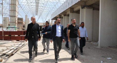 Başkan Şerifoğulları, Yeni Terminal Binası İnşa Çalışmalarını İnceledi