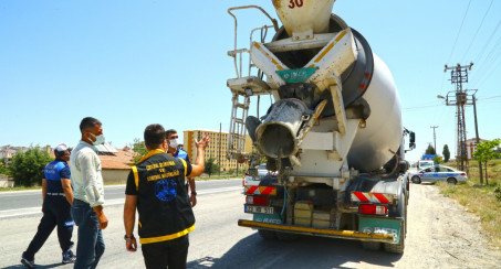 Beton Mikserlerine Yönelik Denetimler Devam Ediyor