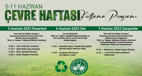 DAHA TEMİZ BİR ELAZIĞ İÇİN 'ÇEVRE HAFTASI' ETKİNLİKLERİ BAŞLIYOR