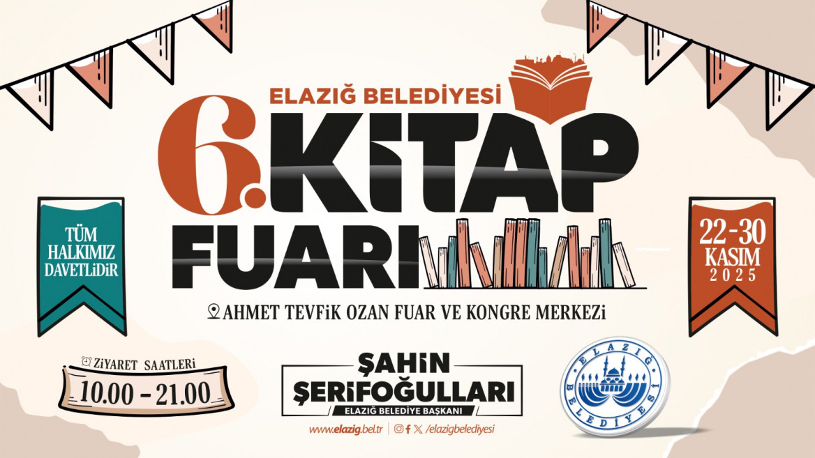 Elazığ Belediyesi 6. Kitap Fuarı Başlıyor