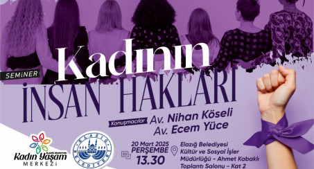 Elazığ Belediyesi'den 'Kadının İnsan Hakları' Konulu Seminer