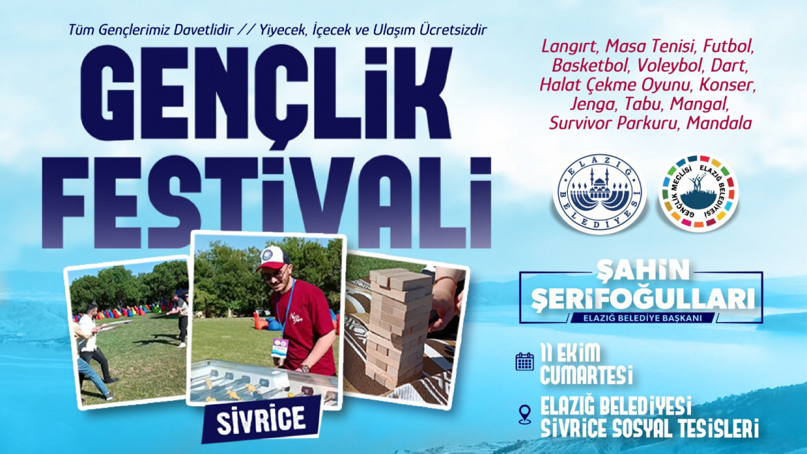 Elazığ Belediyesi Gençlik Meclisi'nden Gençlik Festivali