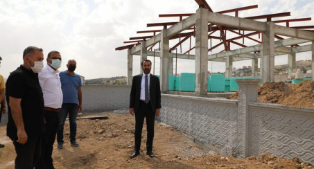 Elazığ Belediyesi Mezarlıklar Müdürlüğü Hizmet Binası İnşası, Büyük Oranda Tamamlandı