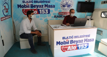 Elazığ Belediyesi Mobil Beyaz Masa Ekipleri Kırklar Mahallesi'nde