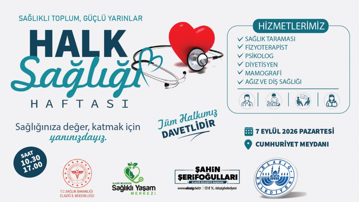Elazığ Belediyesi'nden Halk Sağlığı Haftası Etkinliği