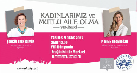 Elazığ Belediyesi'nden Kadınlara Yönelik Seminer