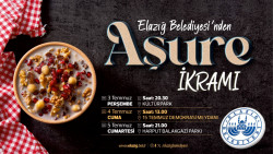 Elazığ Belediyesi'nden Muharrem Ayı Dolayısıyla Aşure İkramı