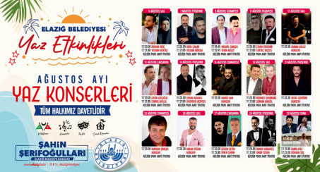 Elazığ Belediyesi'nden Müzik Ziyafeti Sürüyor