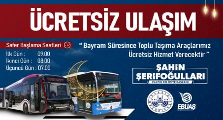 Elazığ Belediyesi'nden Ramazan Bayramı'nda Ücretsiz Ulaşım Hizmeti