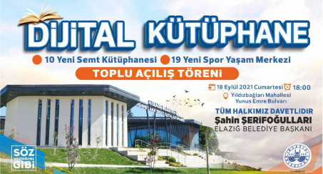 Elazığ Belediyesi'nden Toplu Açılış Törenine Davet