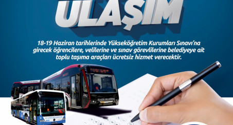 Elazığ Belediyesi'nden YKS'ye Girecek Öğrencilere Ücretsiz Ulaşım Hizmeti