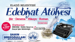 Elazığ Belediyesi'nin Edebiyat Atölyesi Başvuruları Başladı