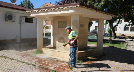 Elazığ Belediyesi Şehir Genelinde Hijyen Çalışmalarını Sürdürüyor