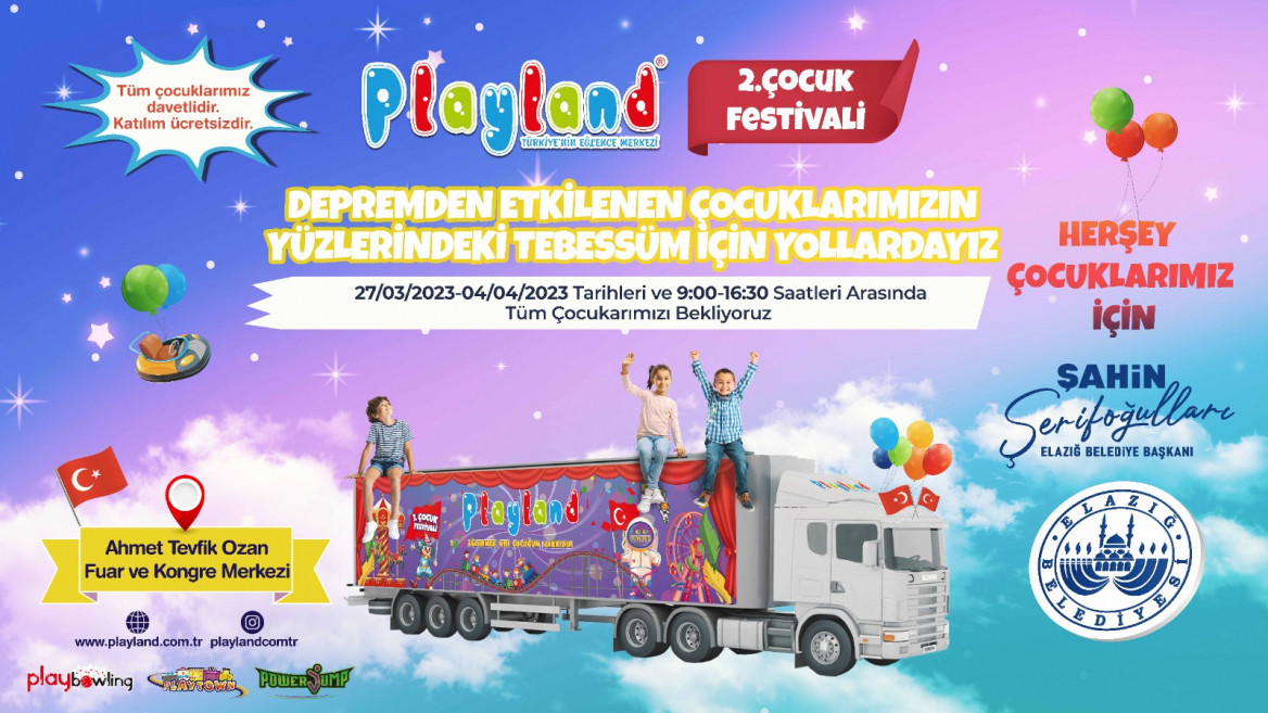 ELAZIĞ BELEDİYESİ TARAFINDAN 2. ÇOCUK FESTİVALİ DÜZENLENİYOR