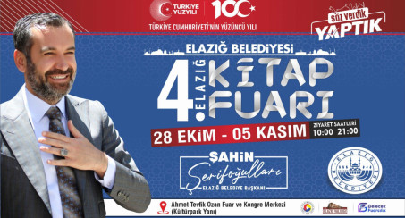 ELAZIĞ BELEDİYESİ TARAFINDAN 4. KİTAP FUARI DÜZENLENECEK