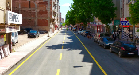 Elazığ Belediyesi Tarafından, Asfaltlanan Yolların Çizgileri Çekildi