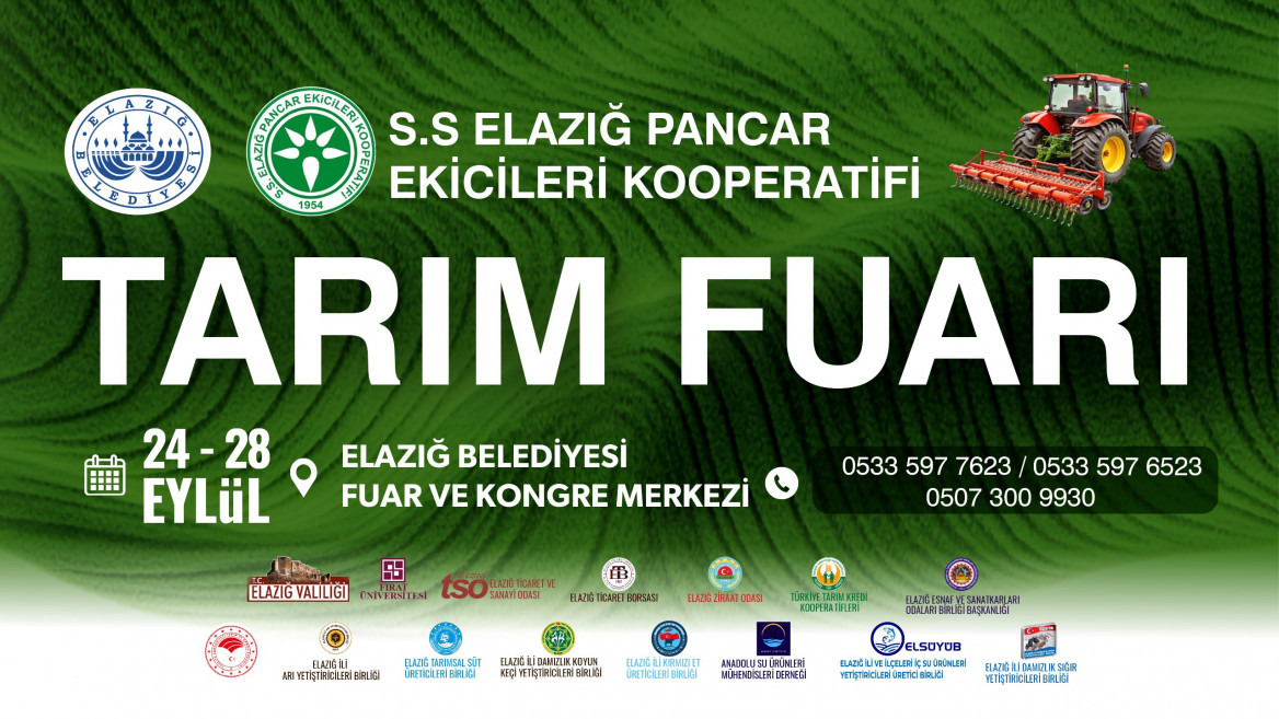 Elazığ Belediyesi Tarım Fuarı, Kapılarını Ziyaretçilerine Açıyor