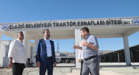 Elazığ Belediyesi Traktör Esnafları Sitesi'nde Çalışmalar Tamamlanmak Üzere