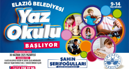 ELAZIĞ BELEDİYESİ YAZ OKULU BAŞLIYOR