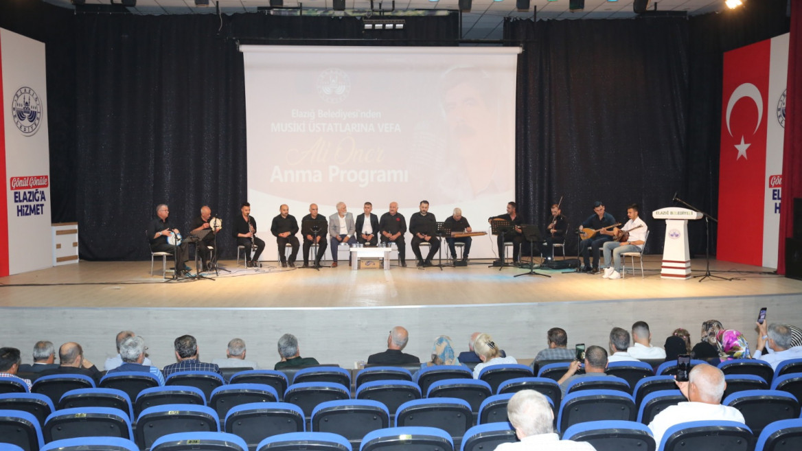 Elazığ Mahalli Müziğinin Üstadı Ali Öner Anıldı