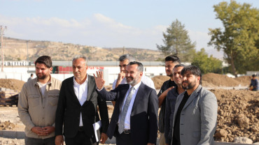 Başkan Şerifoğulları Doğu Park'ta İncelemelerde Bulundu