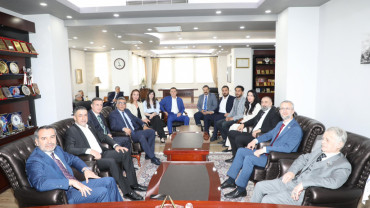 Başkan Şerifoğulları, Kırım Türkleri Lideri Kırımoğlu'nu Ağırladı