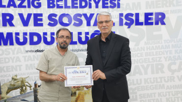 Elazığ Belediyesi Yazarlık Atölyesi'nde Sertifika Töreni
