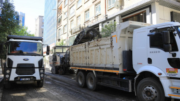 Şehit İlhanlar Caddesi'nde Çalışmalar Başladı