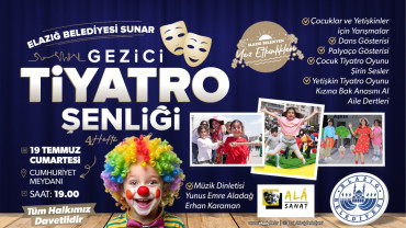 Gezici Tiyatro Şenliği Gösterileri ve Kadın Kürsübaşı Konseri Düzenlenecek