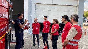Elazığ Belediyesi İtfaiyesinden SAR Ekibine Destek Eğitimi